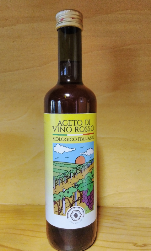 ACETO BIO DI VINO ROSSO 500 ml da Il miele della vita