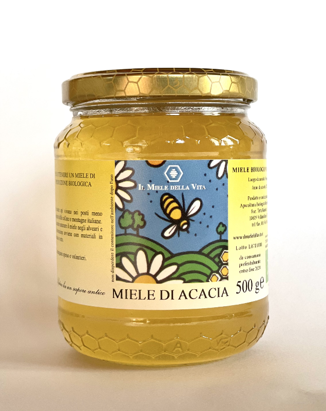 MIELE BIOLOGICO DI ACACIA 500g da Il miele della vita