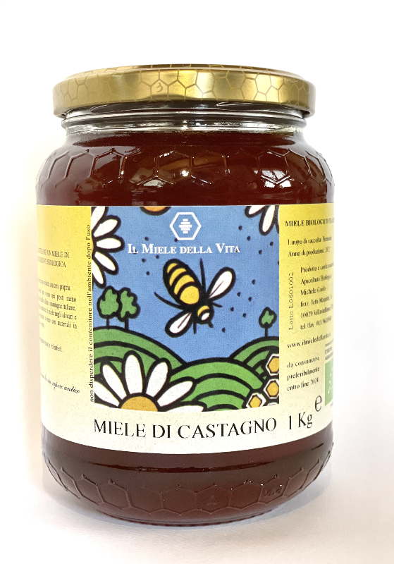 MIELE BIOLOGICO DI CASTAGNO 1Kg da Il miele della vita