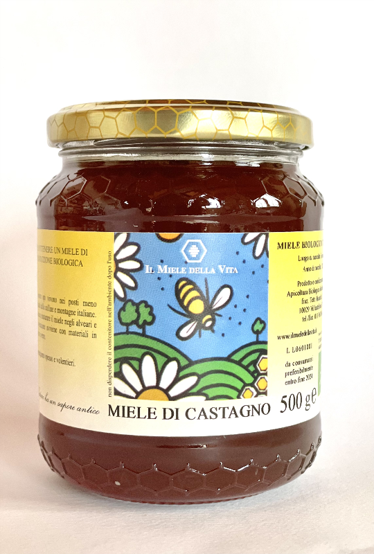 MIELE BIOLOGICO DI CASTAGNO 500g da Il miele della vita