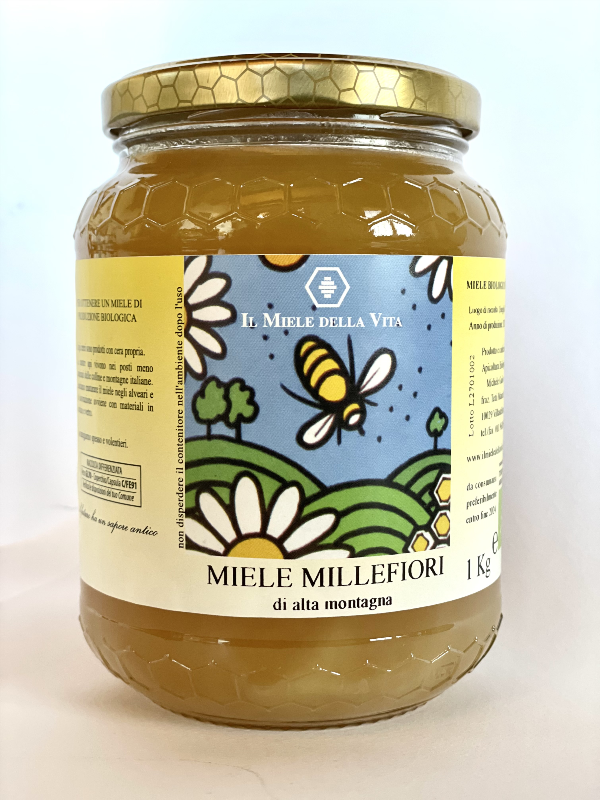 MIELE BIO MILLEFIORI DI ALTA MONTAGNA 1 Kg da Il miele della vita